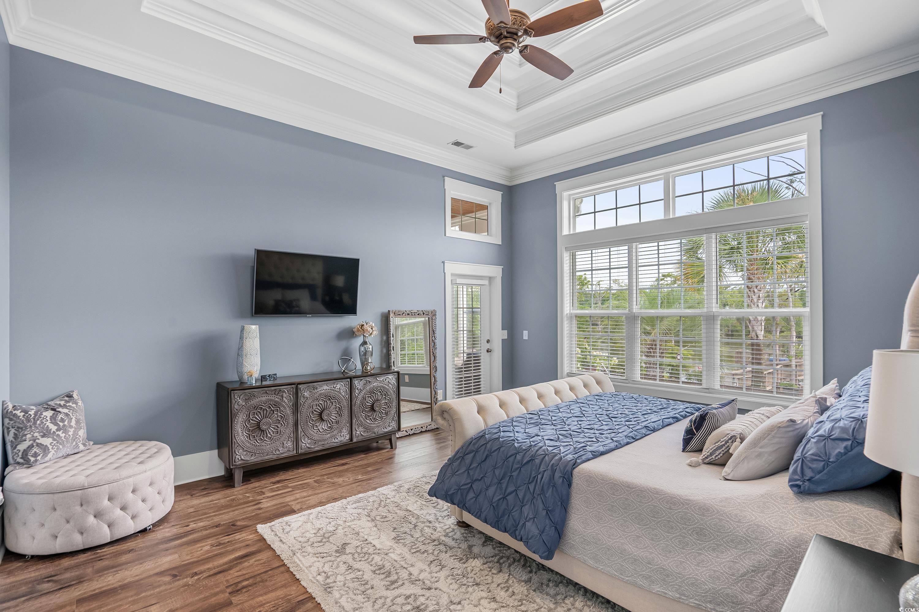 348 Chamberlin Road Myrtle Beach, SC 29588 - Photo 28 of 40 Bedroom featuring dark wood-type flooring, access