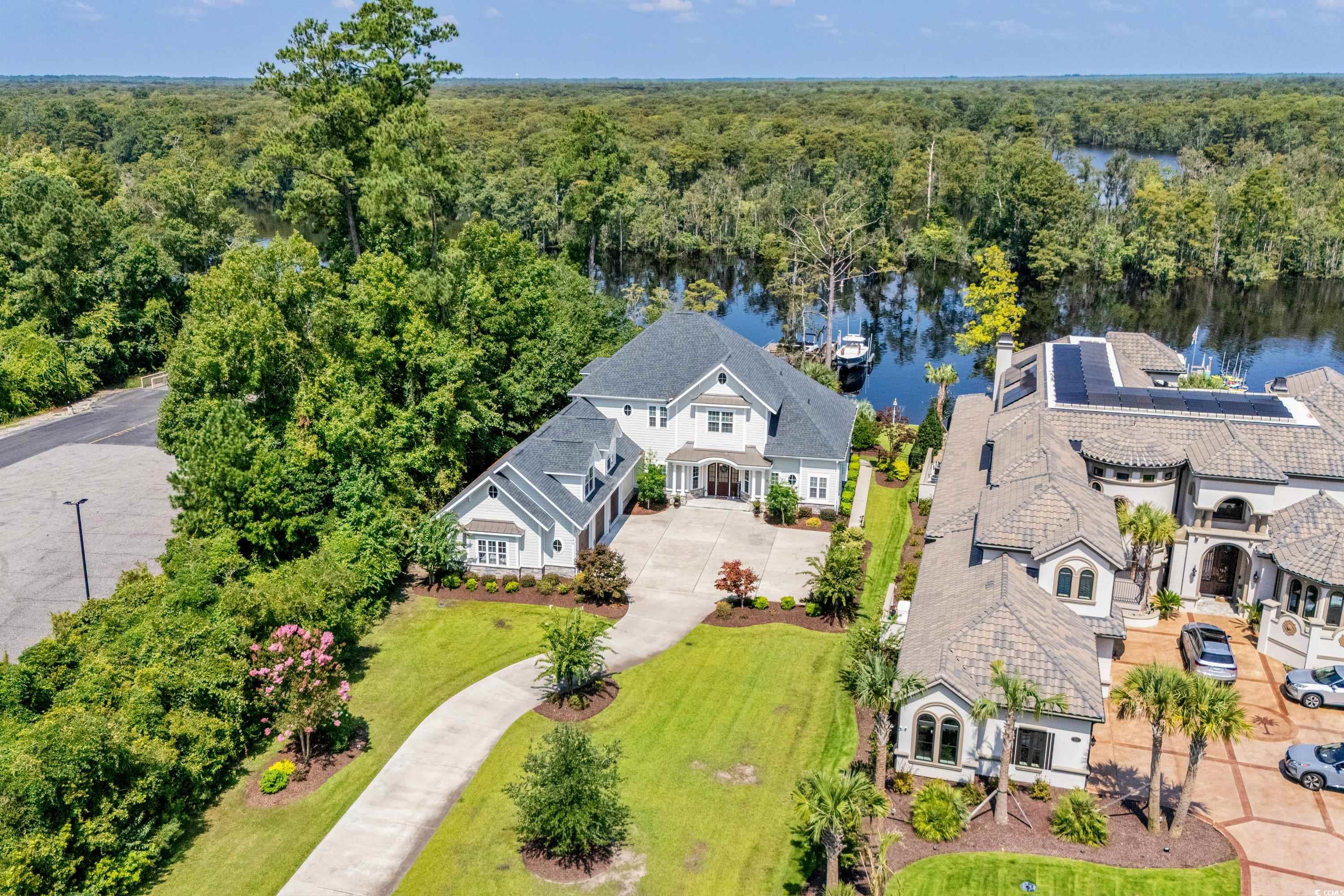 348 Chamberlin Road Myrtle Beach, SC 29588 - Photo 3 of 40 Drone / aerial view with a water view