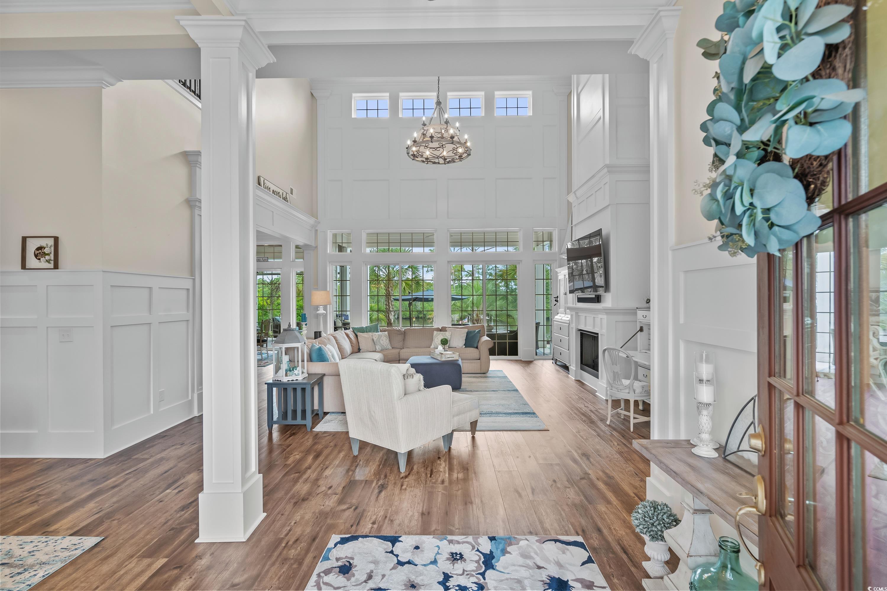 348 Chamberlin Road Myrtle Beach, SC 29588 - Photo 8 of 40 Interior space featuring a notable chandelier, orn