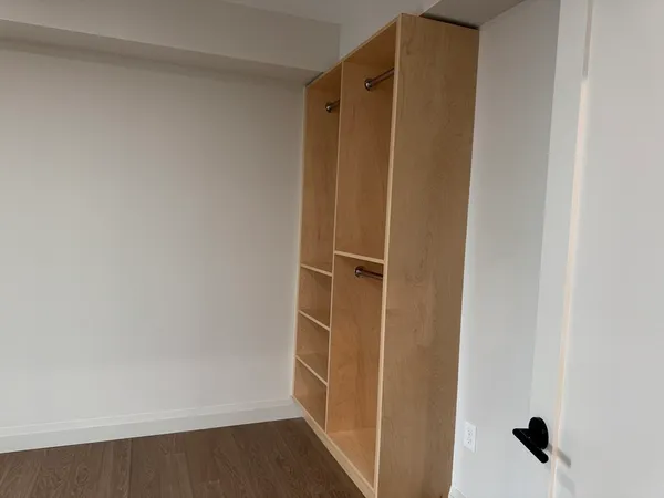 a view of closet area