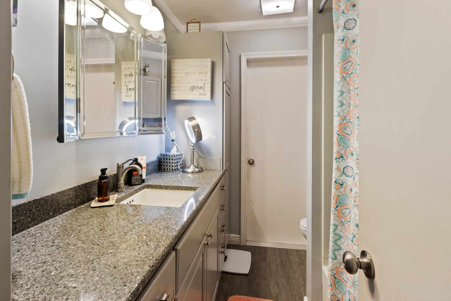1639 Us Rt 52 Dixon, IL 61021 - Photo 14 of 31 a bathroom with a granite countertop sink and a mirror