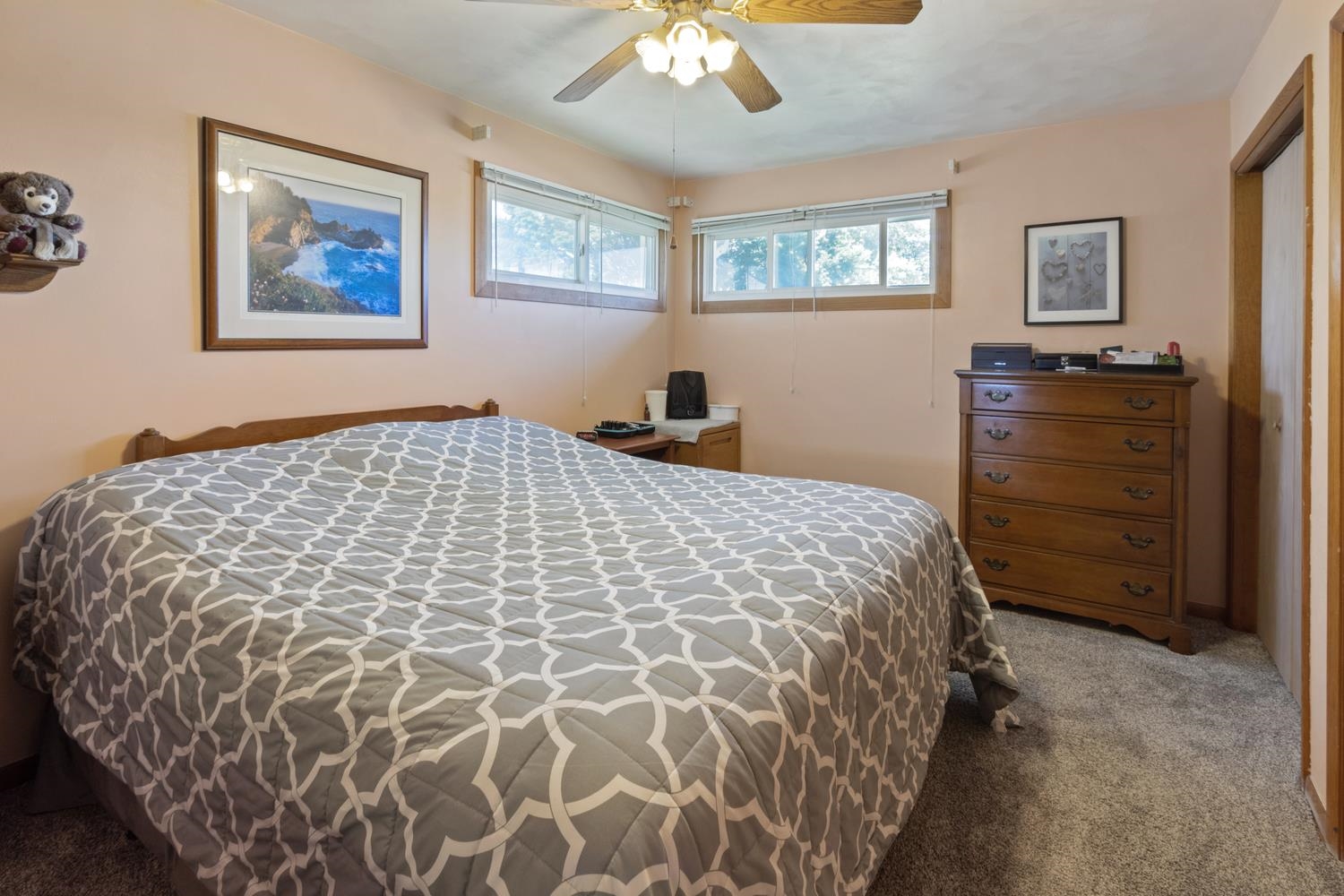 1639 Us Rt 52 Dixon, IL 61021 - Photo 17 of 31 a bedroom with a bed and a chandelier
