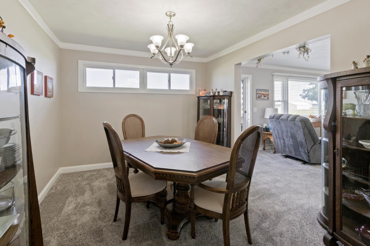 1639 Us Rt 52 Dixon, IL 61021 - Photo 9 of 31 a view of a dining room with furniture and a chandelier