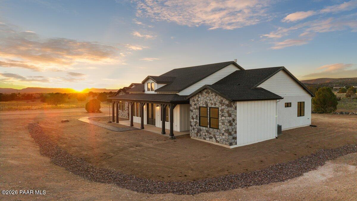 1170 East Cougar Ridge Road Paulden, AZ 86334 - Photo 46 of 59 Aerial View Sunset