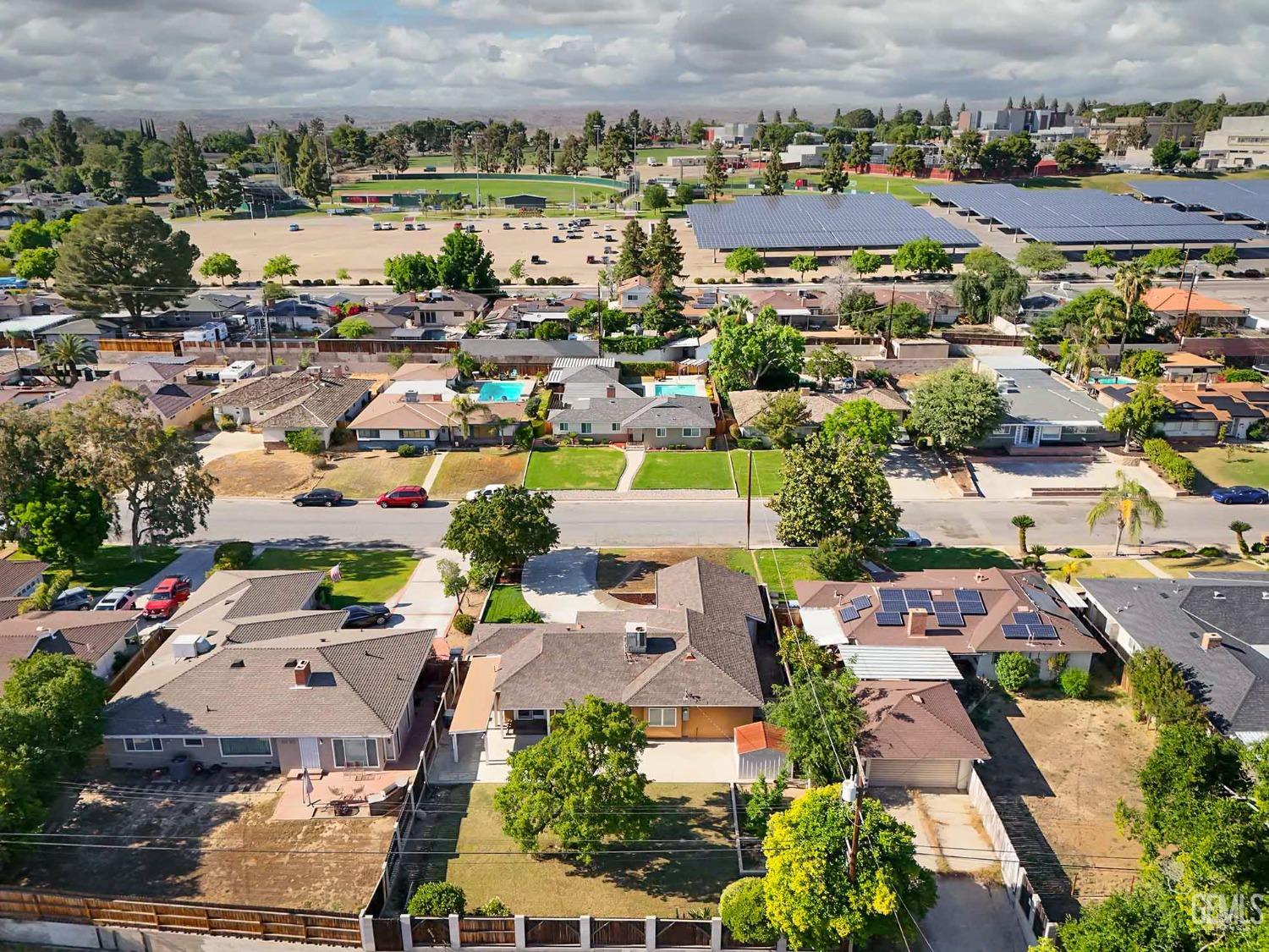 Undisclosed Address Bakersfield, CA 93305 - Photo 29 of 33 an aerial view of a city with lots of residential buildings