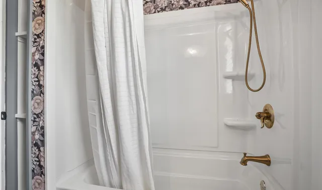 a view of lake with green space