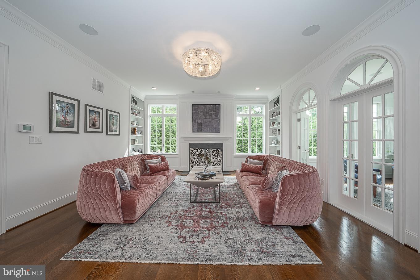 218 Berkley Road Devon, PA 19333 - Photo 4 of 65 Living Room with Upgraded Fireplace