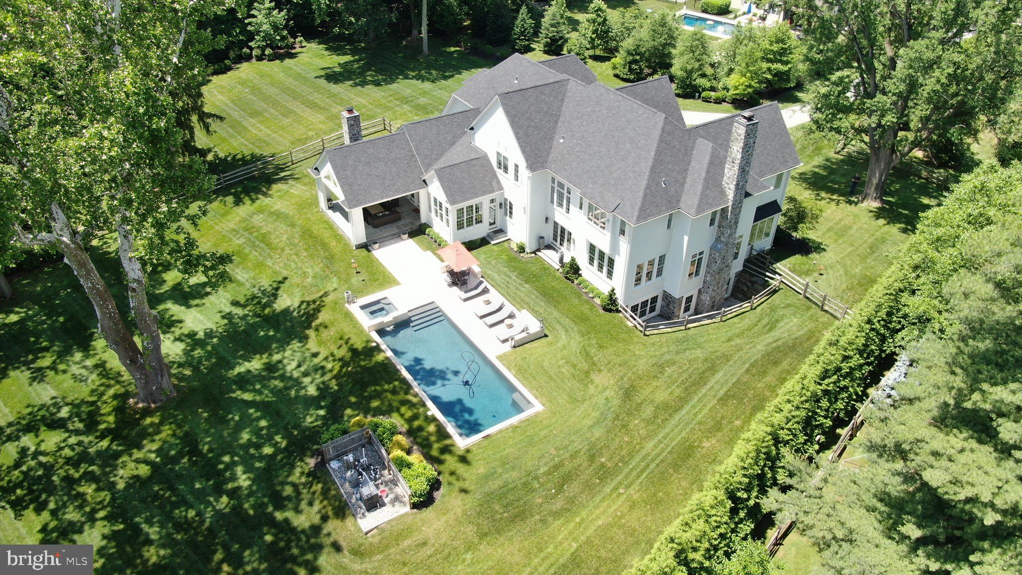 218 Berkley Road Devon, PA 19333 - Photo 59 of 65 Aerial View of Privacy