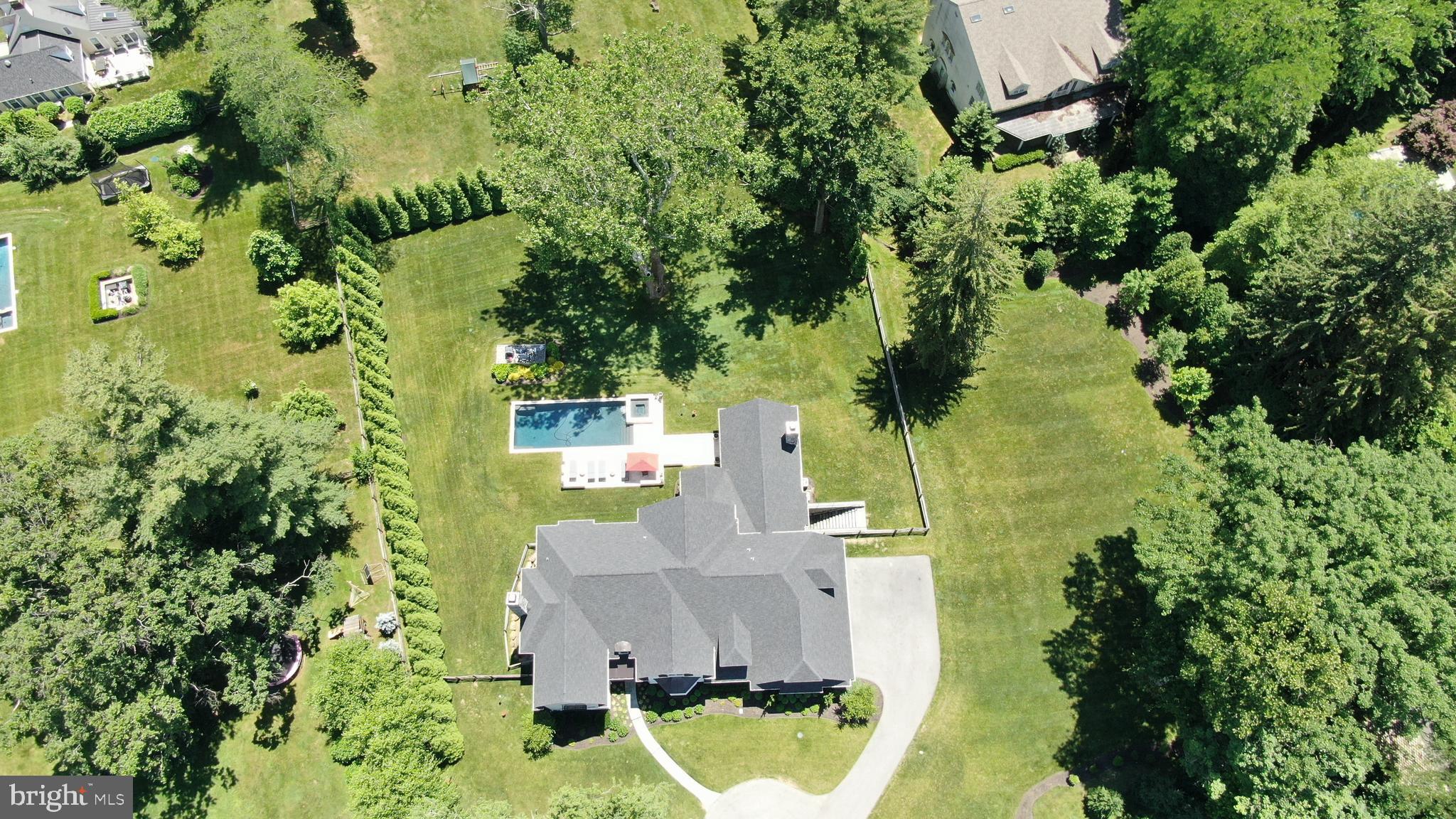 218 Berkley Road Devon, PA 19333 - Photo 62 of 65 Aerial View from the North