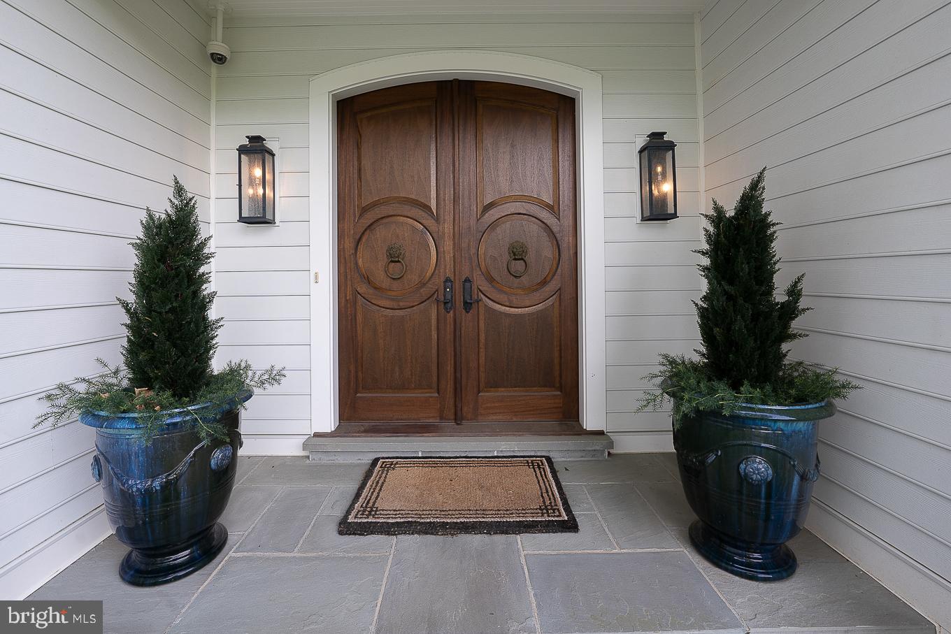 218 Berkley Road Devon, PA 19333 - Photo 63 of 65 Flagstone Entrance with Custom Front Doors