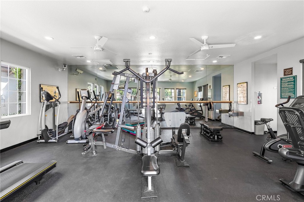 2800 Keller Drive, Unit 262 Tustin, CA 92782 - Photo 25 of 41 a view of a room with gym equipment