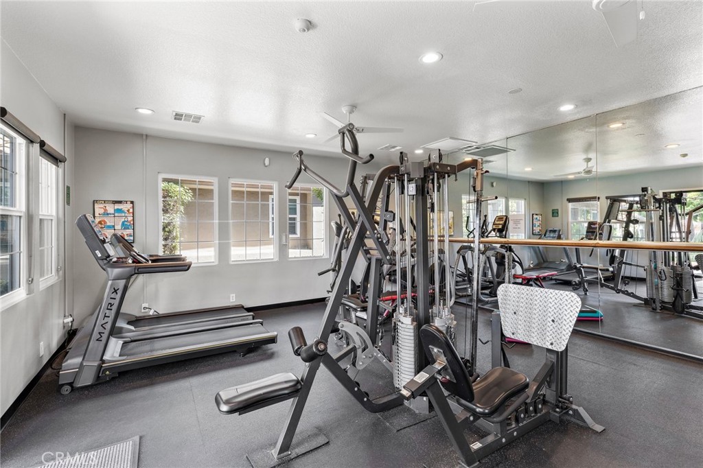 2800 Keller Drive, Unit 262 Tustin, CA 92782 - Photo 26 of 41 a view of a room with gym equipment