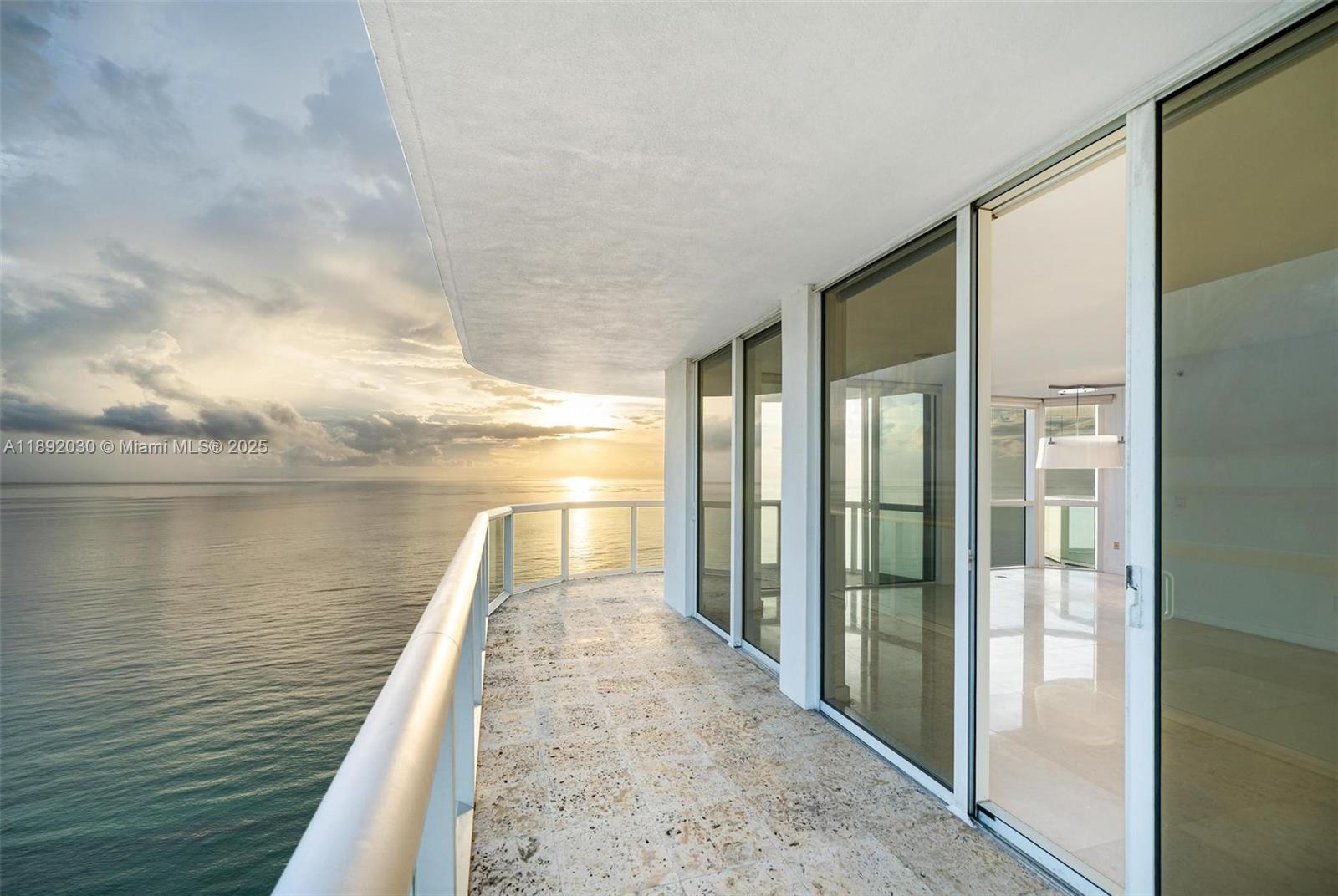 6365 Collins Avenue, Unit 2901 Miami Beach, FL 33141 - Photo 27 of 44 a view of balcony with ocean view