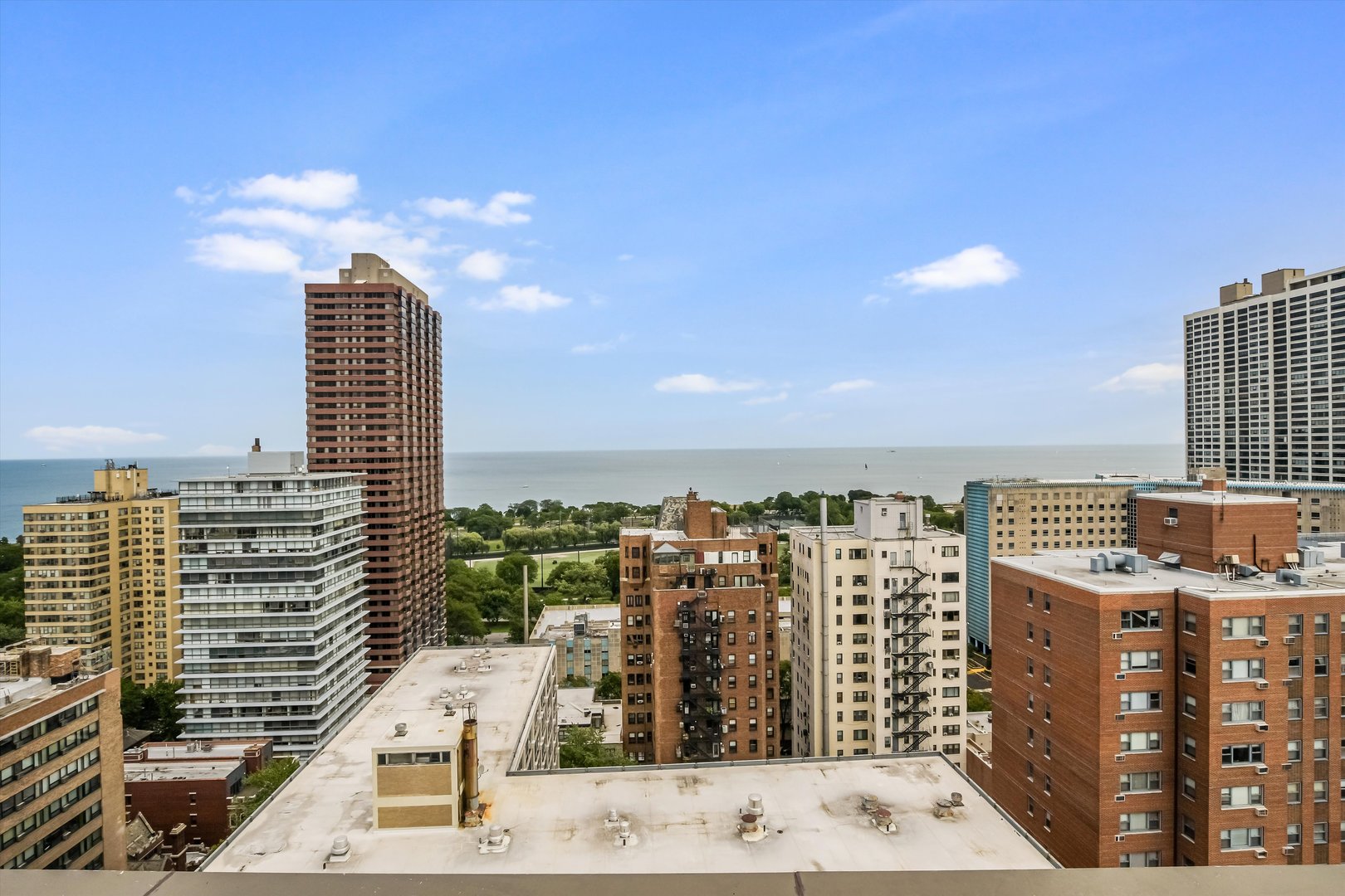 2930 North Sheridan Road, Unit 1111 Chicago, IL 60657 - Photo 23 of 28 a view of a city with tall buildings