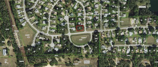 an aerial view of a residential houses