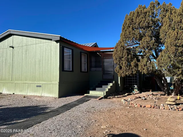 a front view of a house