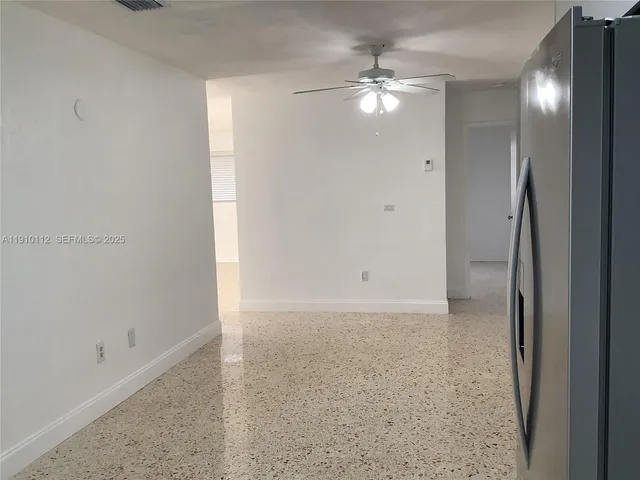 a view of a chandelier in a room