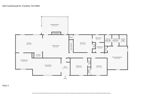 $950,000 | 2221 Castlewood Drive, Franklin, TN 37064