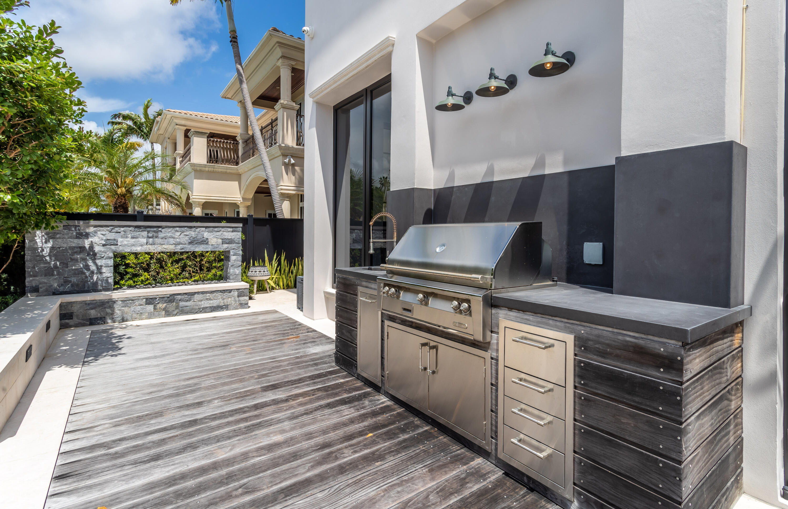 550 Golden Harbour Drive Boca Raton, FL 33432 - Photo 82 of 109 Summer Kitchen/Gas Fireplace