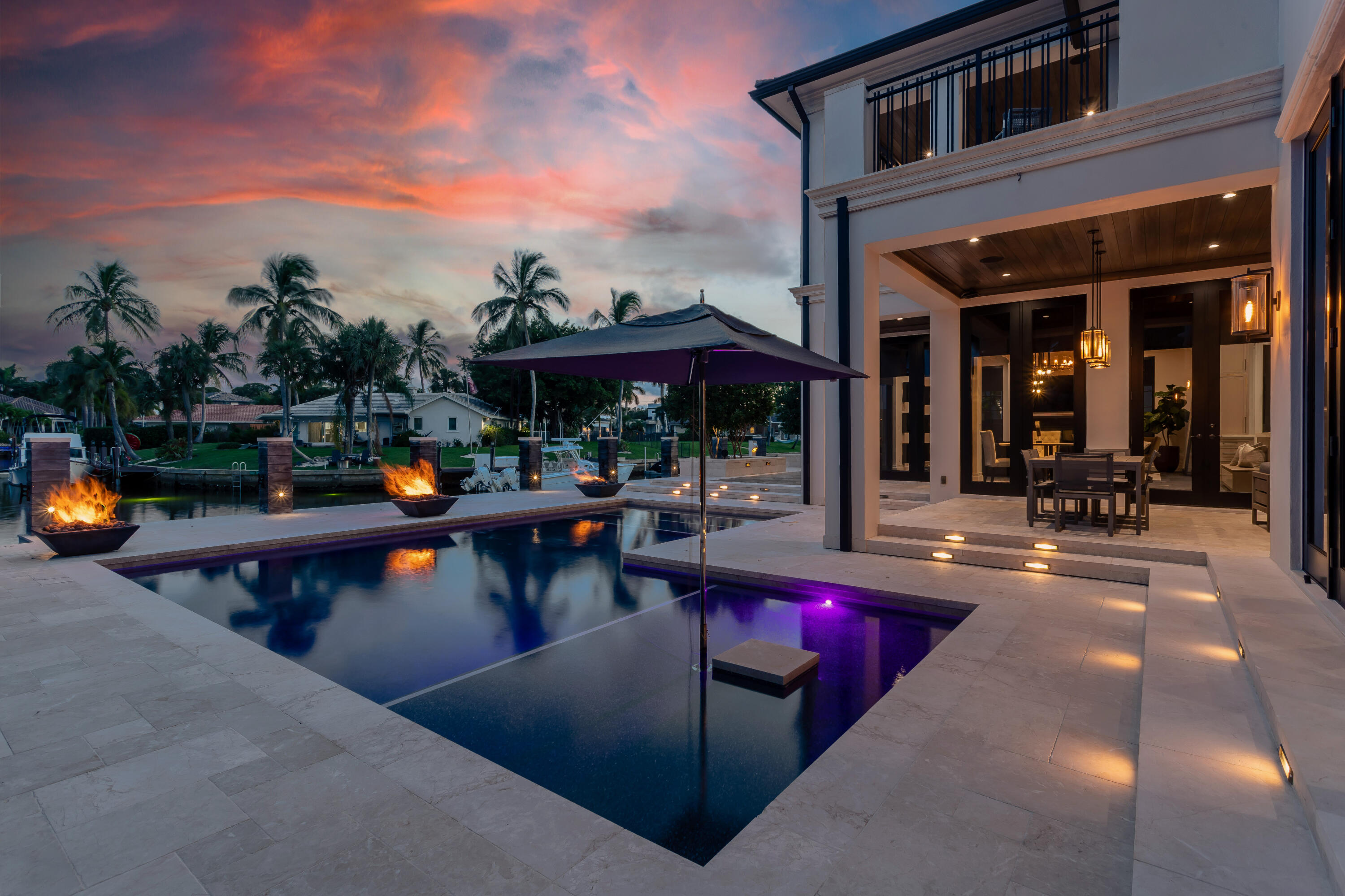 550 Golden Harbour Drive Boca Raton, FL 33432 - Photo 98 of 109 Twilight - Rear - Exterior