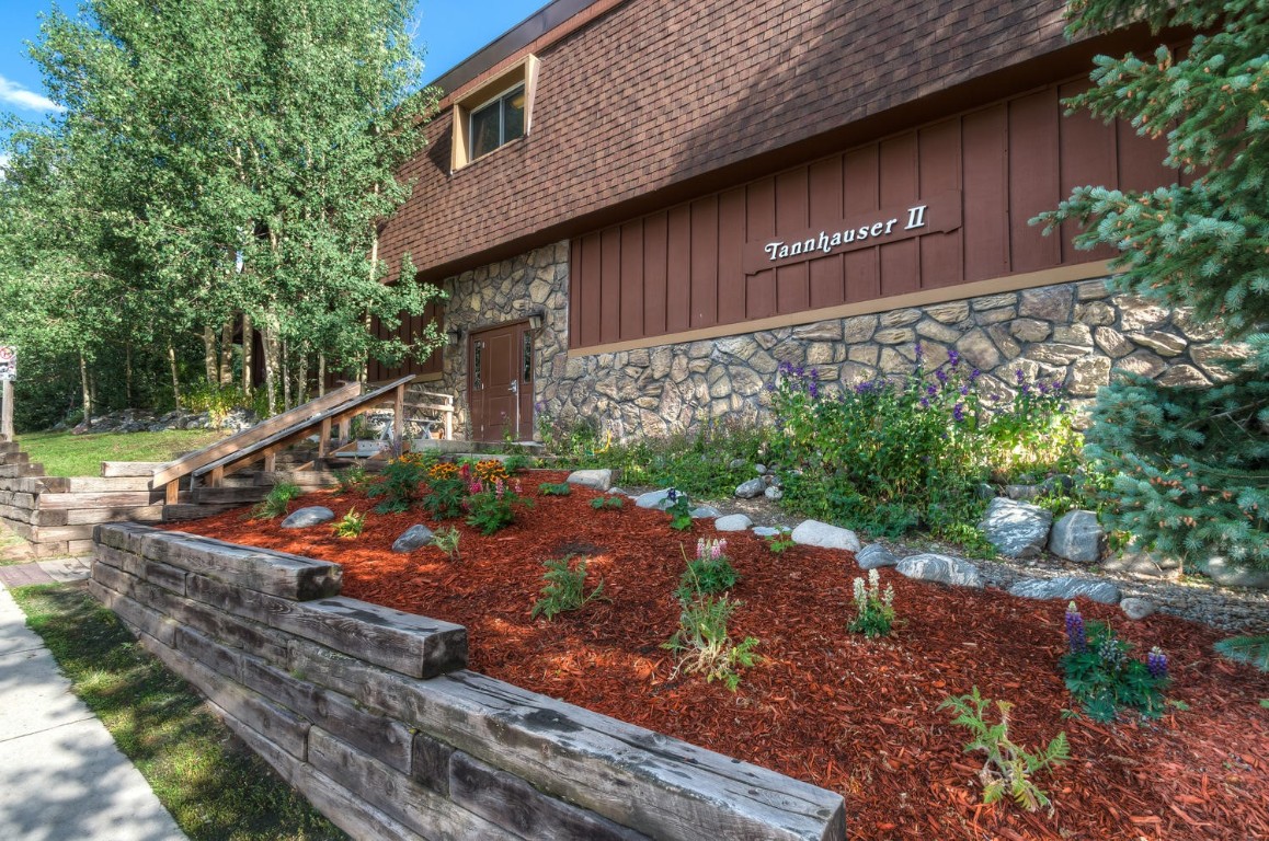 401 South Ridge Street, Unit 21 Breckenridge, CO 80424 - Photo 12 of 12 a view of a house with backyard and garden