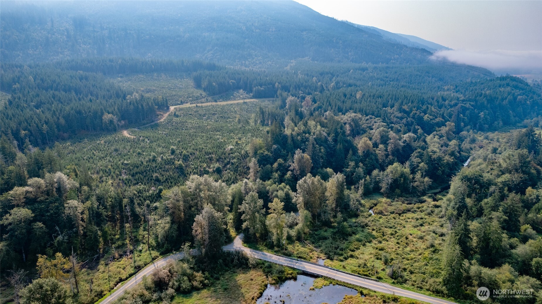 5295 Wickersham Road Acme, WA 98220 - Photo 4 of 12 a view of a forest from a balcony