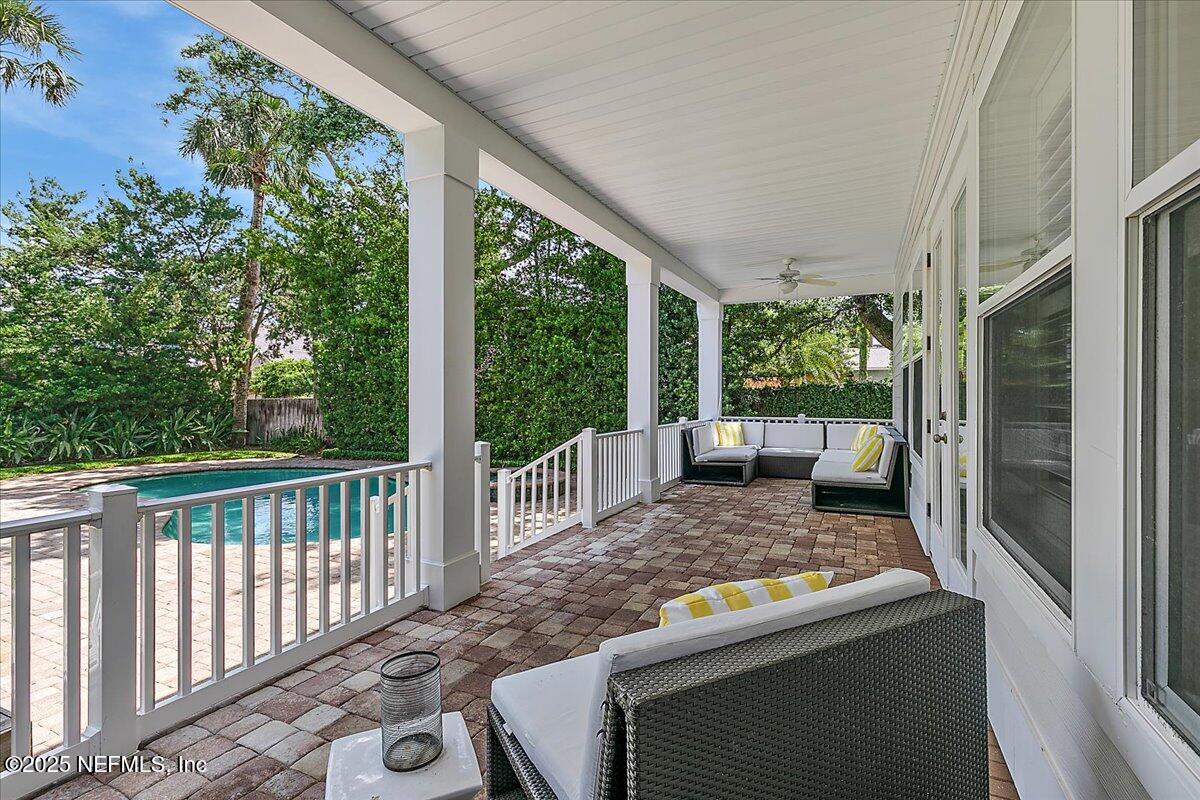 321 Fifth Street Atlantic Beach, FL 32233 - Photo 18 of 33 a view of a room with wooden floor and outdoor space