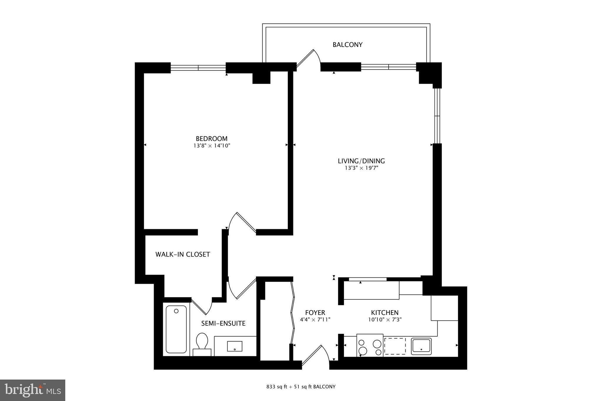 1325 18th Street Northwest, Unit 1009 Washington, DC 20036 - Photo 24 of 24 a picture of a floor plan