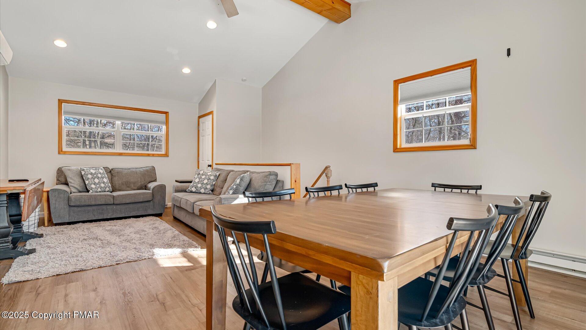 277 Fern Ridge Road Blakeslee, PA 18610 - Photo 4 of 46 a view of a dining room with furniture and wooden floor