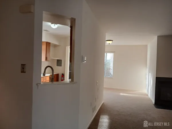 a view of a livingroom with a fireplace