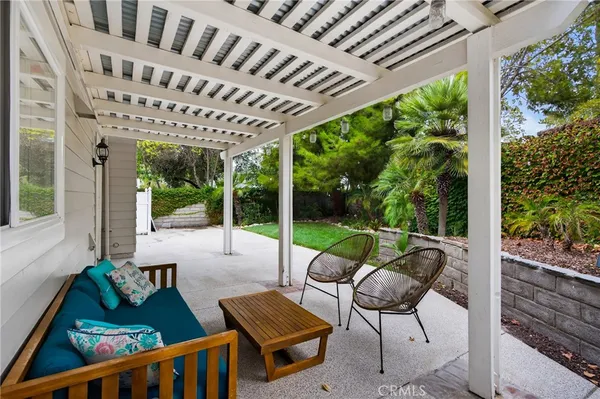 a view of porch with patio