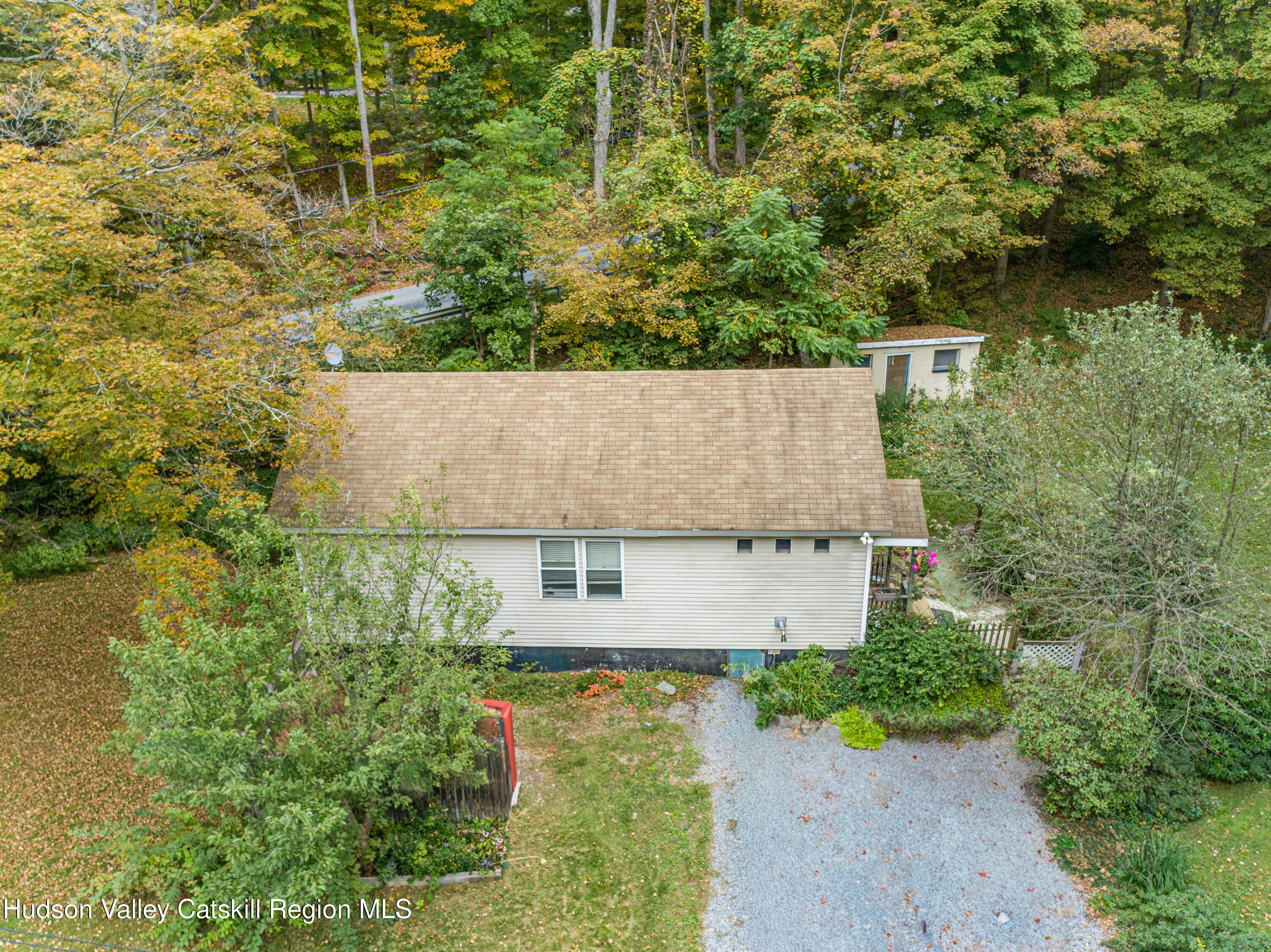 233 Rossway Road Pleasant Valley, NY 12569 - Photo 20 of 22 an aerial view of a house with a yard