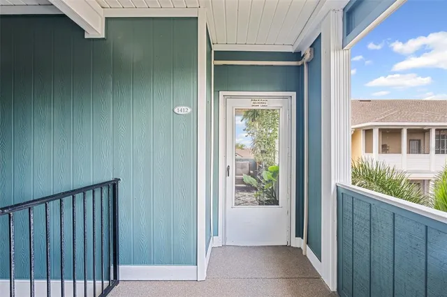 a view of front door