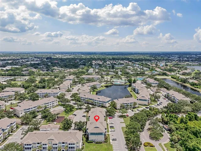 an aerial view of a city