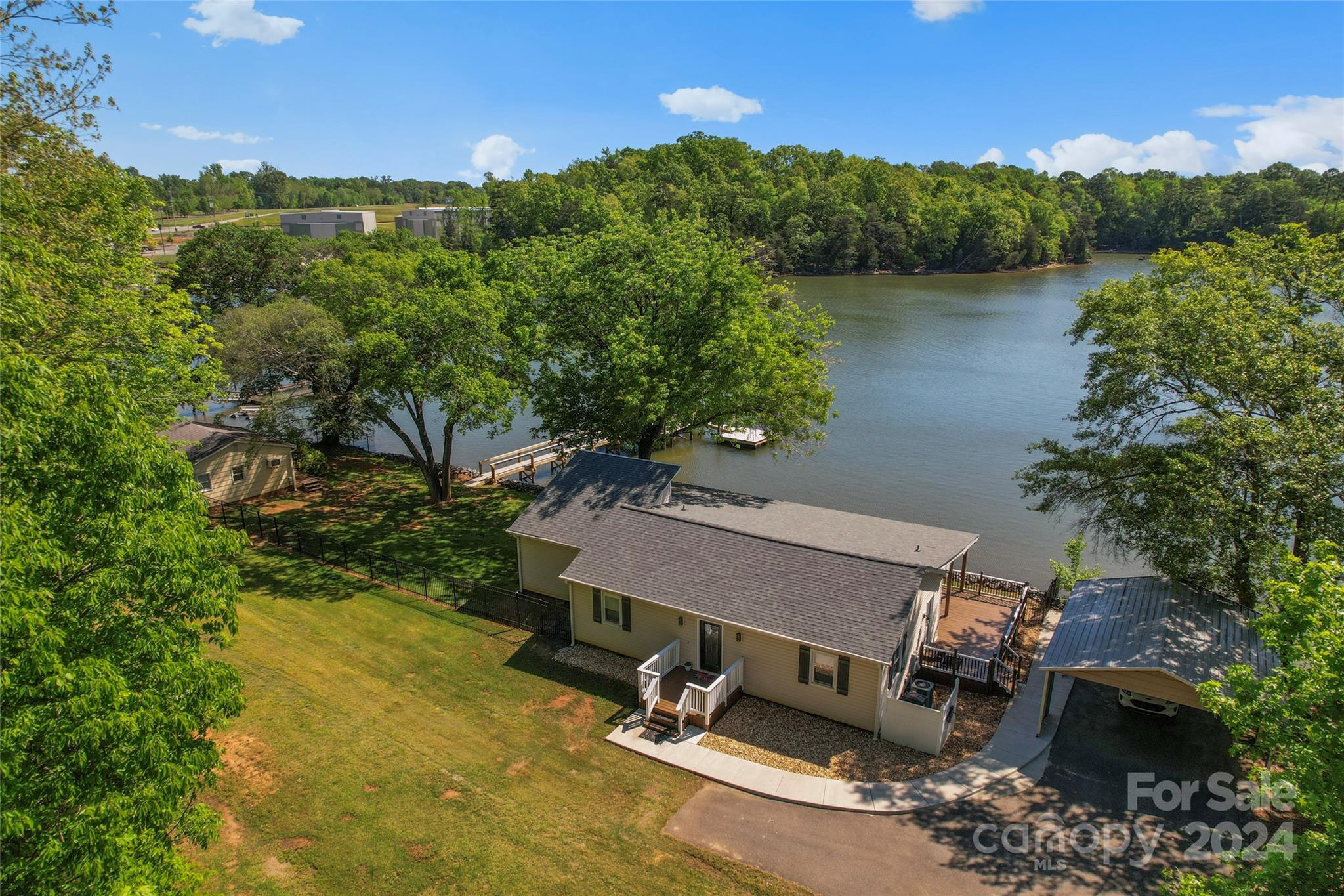 1270 Pole Branch Road Clover, SC 29710 - Photo 32 of 41 an aerial view of a pool with a yard