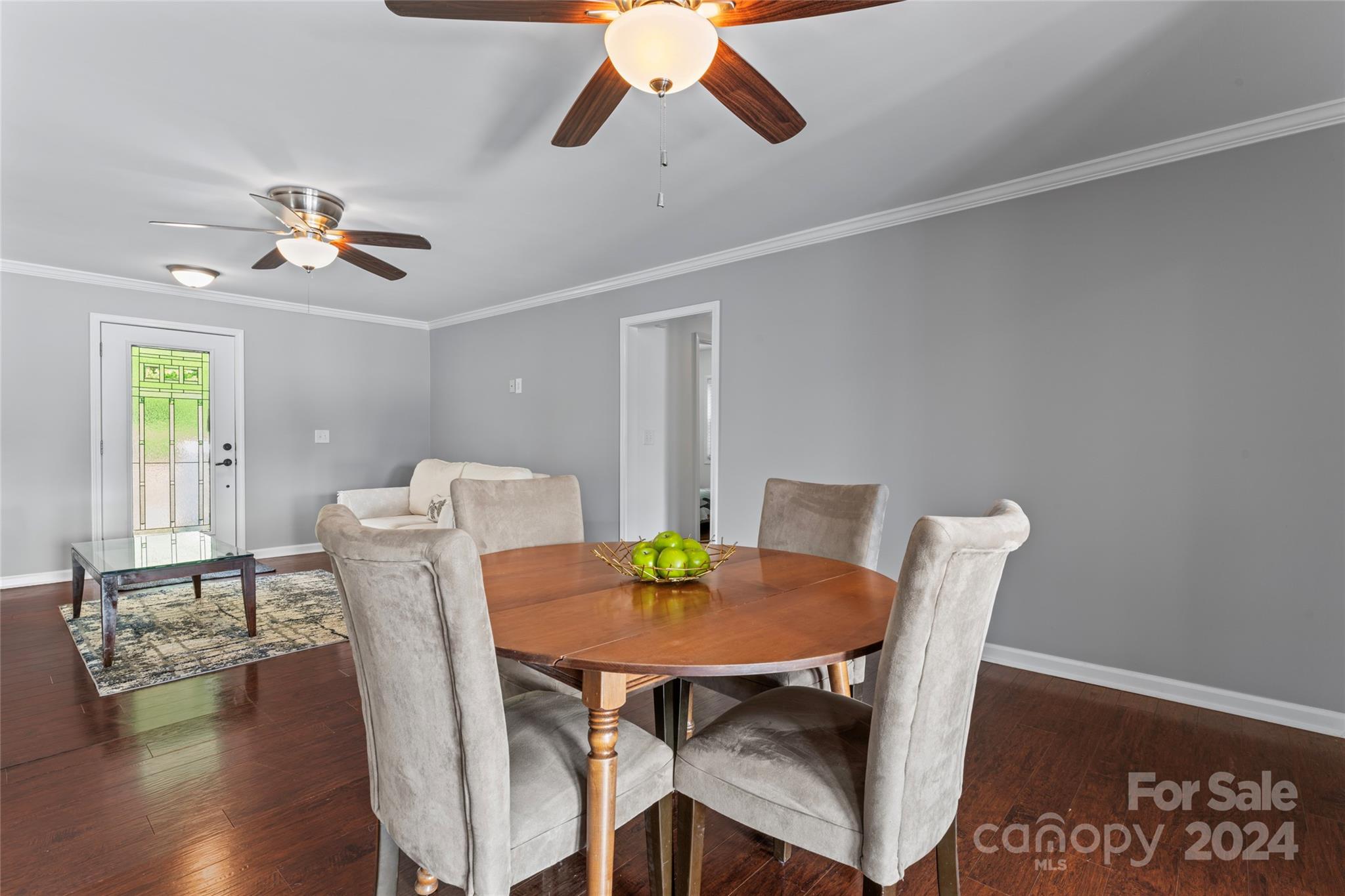 1270 Pole Branch Road Clover, SC 29710 - Photo 8 of 41 a view of a dining room with furniture and wooden floor