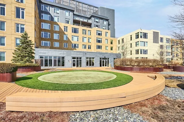 a front view of a building