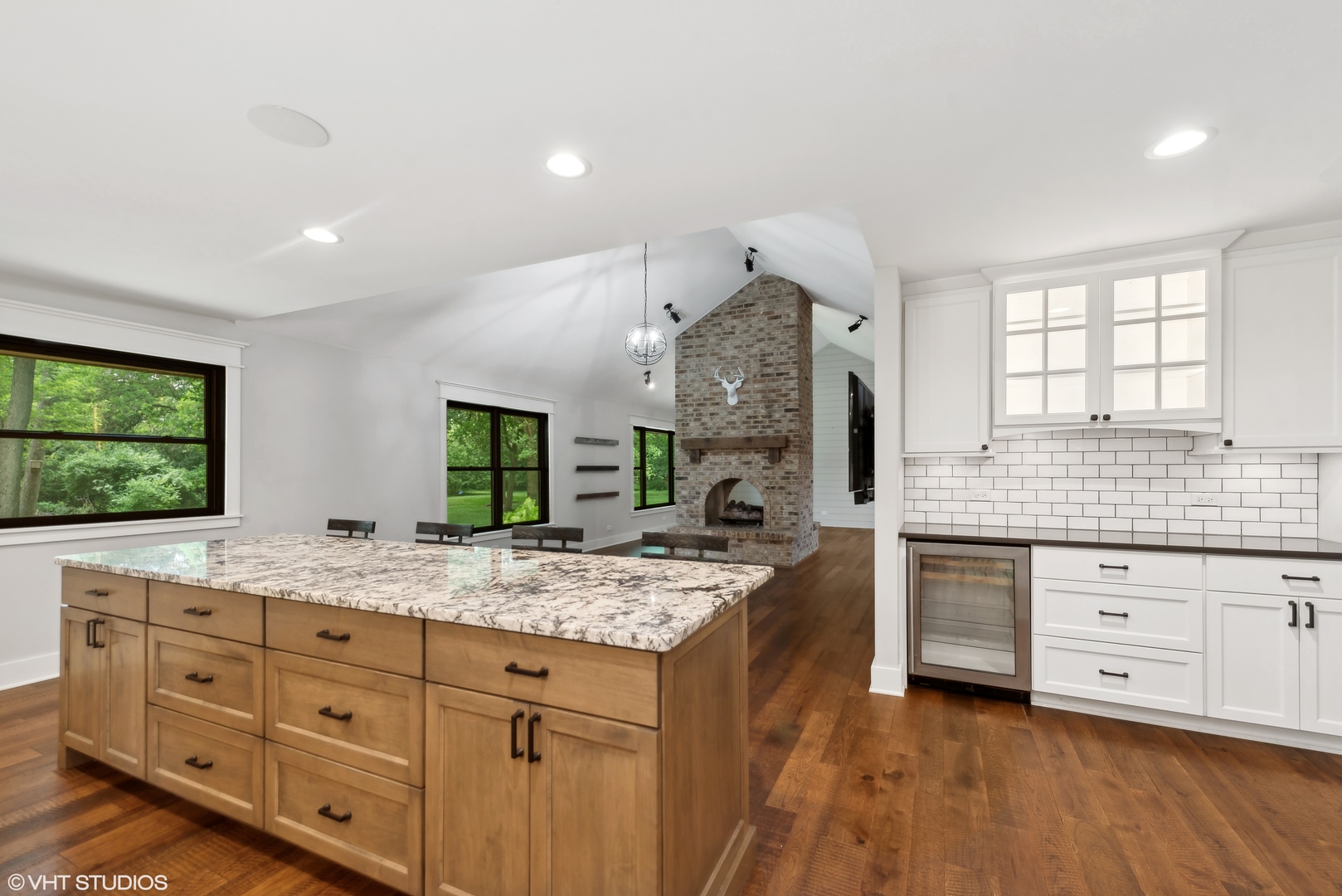 268 Stonegate Road Cary, IL 60013 - Photo 7 of 35 a bathroom with a granite countertop sink and a mirror