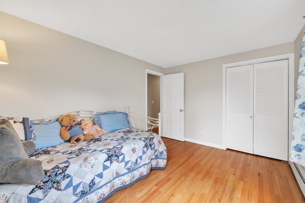 4 Stony Hill Road Hampden, MA 01036 - Photo 14 of 40 a bedroom with a bed and wooden floor