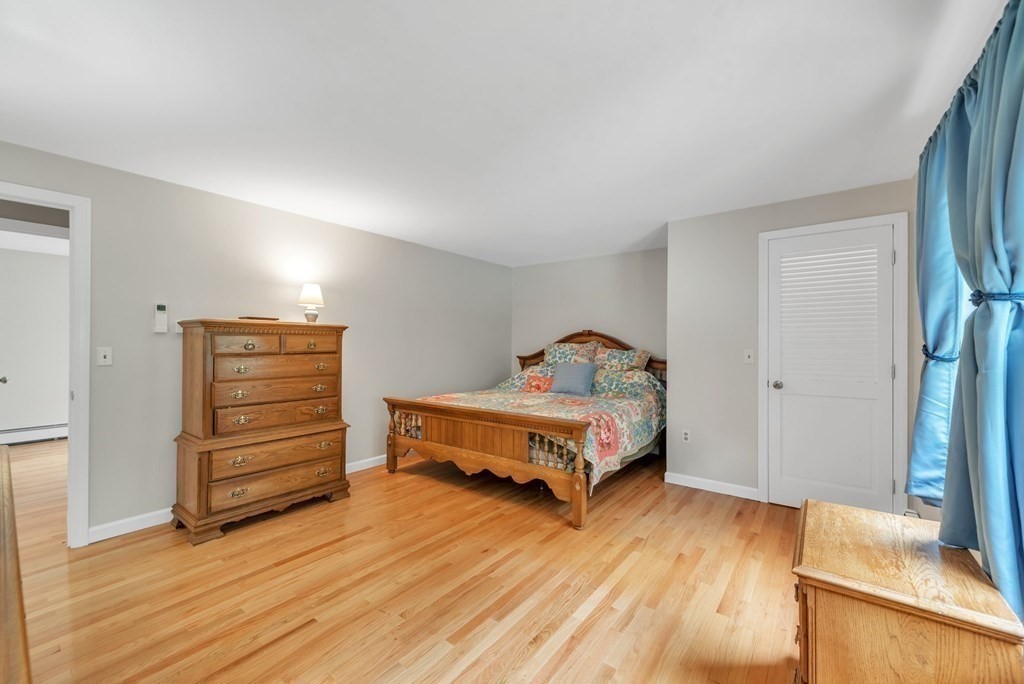 4 Stony Hill Road Hampden, MA 01036 - Photo 15 of 40 a spacious bedroom with a bed and wooden floor