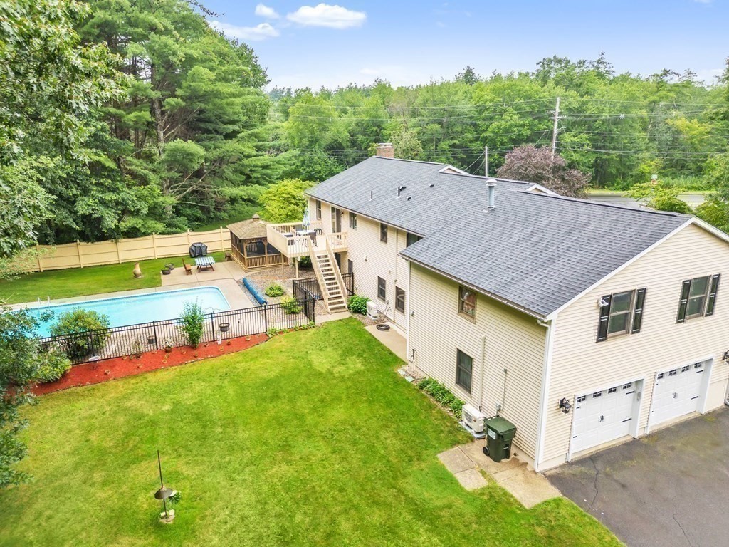 4 Stony Hill Road Hampden, MA 01036 - Photo 36 of 40 an aerial view of a house with swimming pool garden and patio