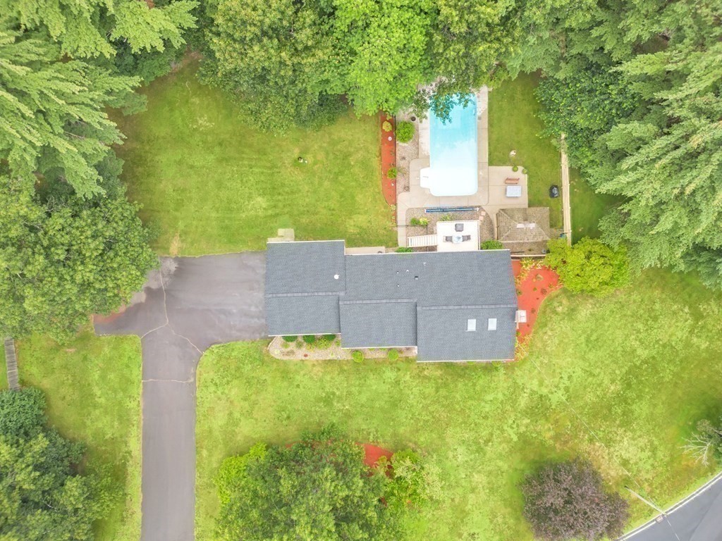 4 Stony Hill Road Hampden, MA 01036 - Photo 37 of 40 an aerial view of a house with a yard and large trees