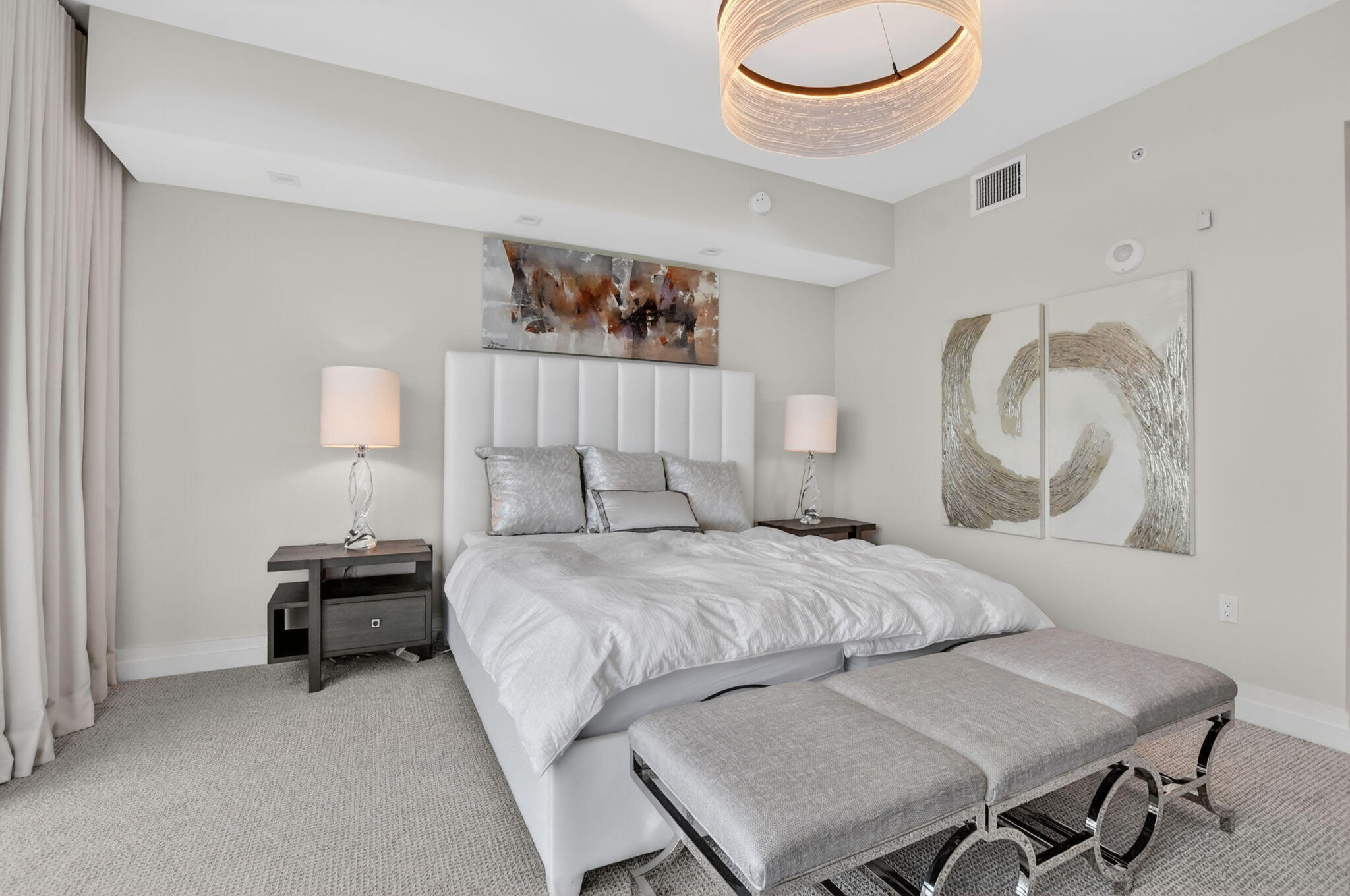 20155 Boca W Drive, Unit B701 Boca Raton, FL 33434 - Photo 19 of 78 a bedroom with a bed and a table in it