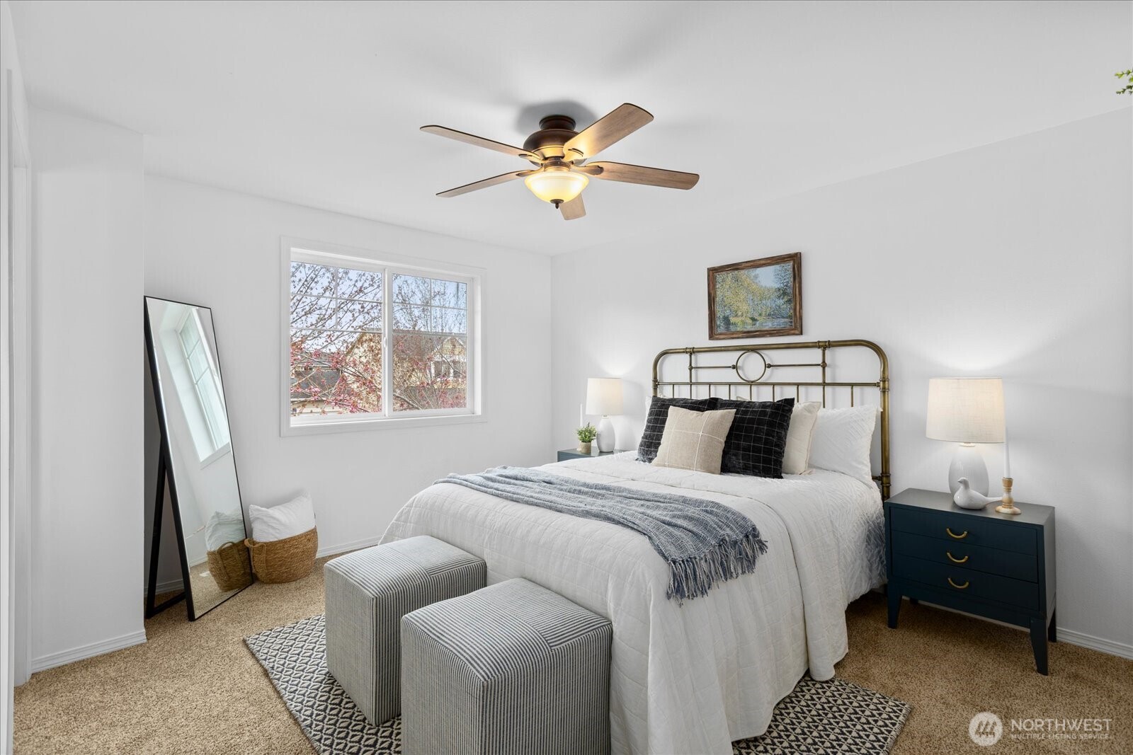 208 Shantel Street Mount Vernon, WA 98274 - Photo 14 of 31 a bedroom with a bed and window