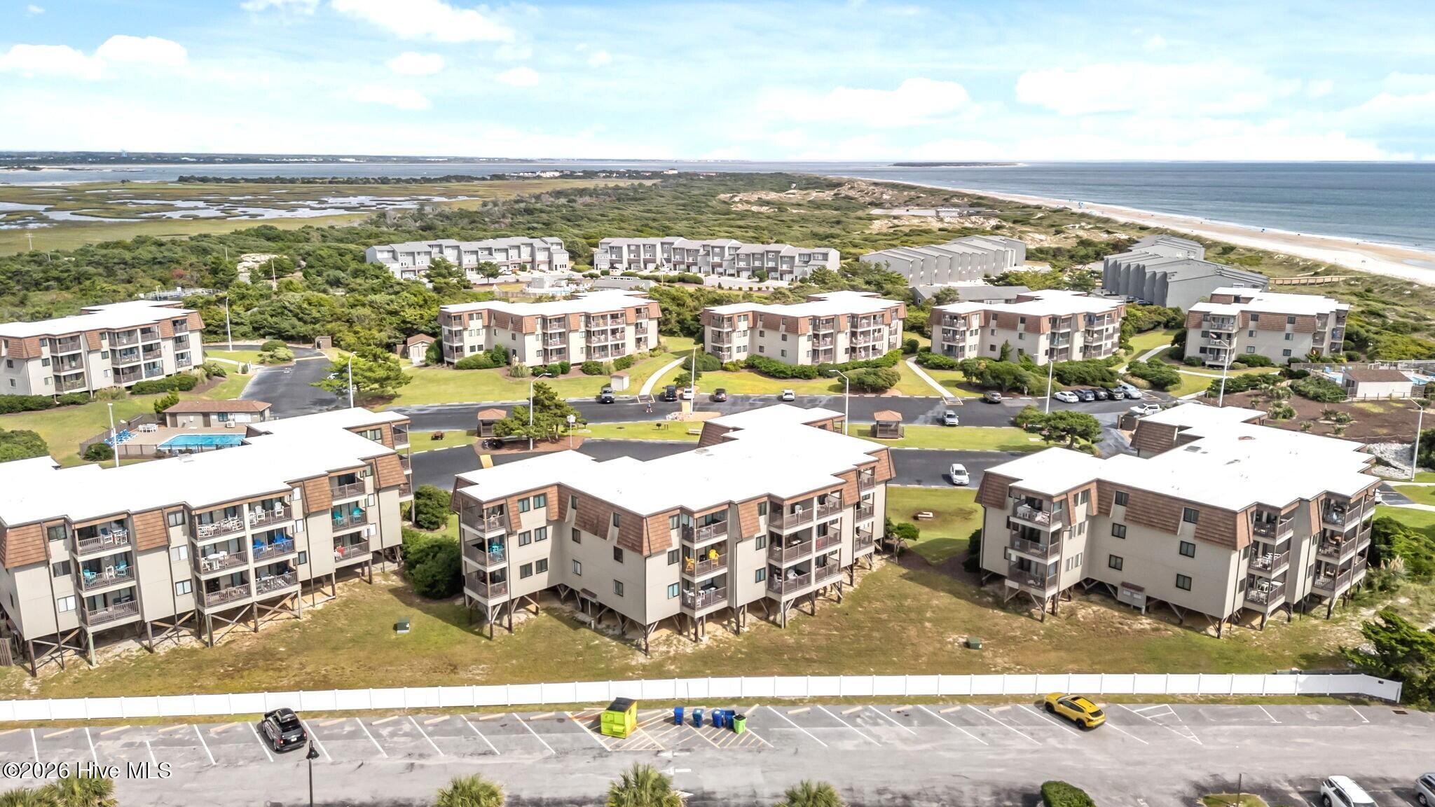 2008 East Fort Macon Road, Unit H11 Atlantic Beach, NC 28512 - Photo 24 of 42 Aerial View Toward the Ocean