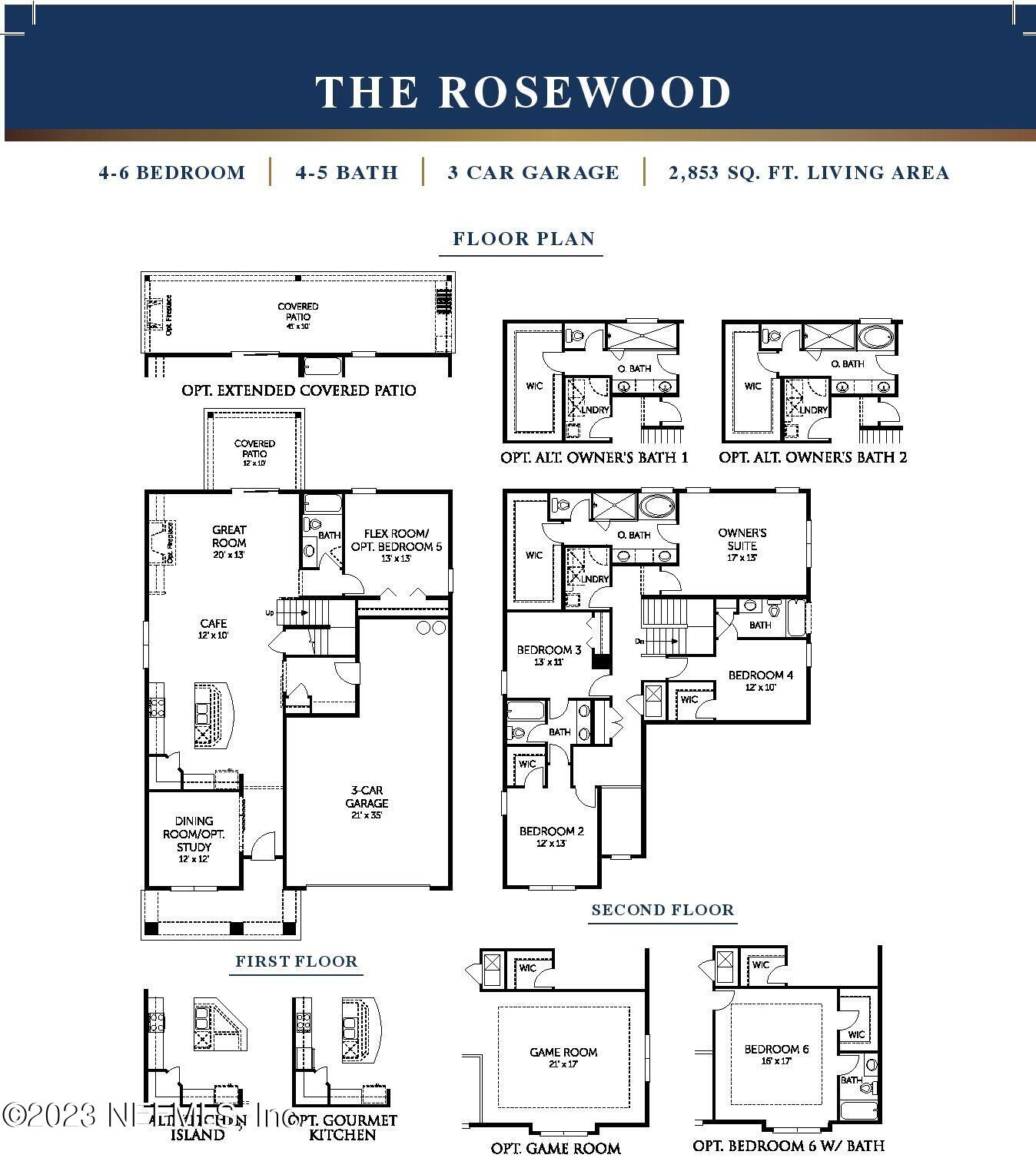 115 Twilight Ln Street St. Augustine, FL 32095 - Photo 14 of 14 Rosewood Floor Plan
