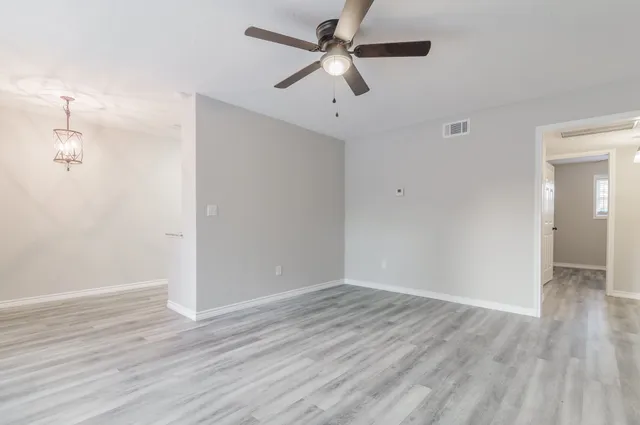 wooden floor in an empty room