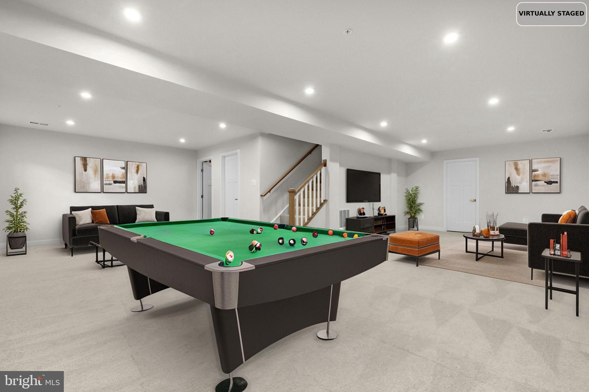 6129 Dock Street Frederick, MD 21703 - Photo 24 of 33 a room with table tennis pool table and couches