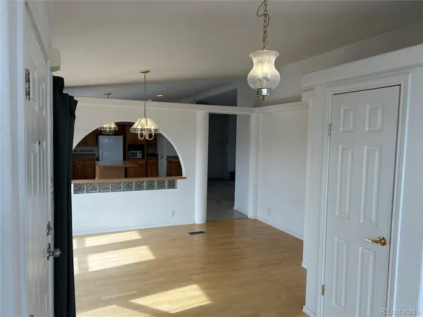 a view of a windows and an entrance