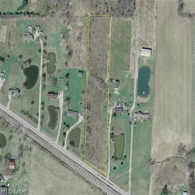 Elyria Road Medina, OH 44256 - Photo 2 of 3 Arial view of property. Outline is only 3.45 acres in York Township. An additional 1.61 acres in Liverpool Township extends beyond the outline up for a total of 5.06 acres.
